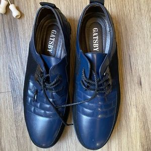 - Gatsby Oxford Derby Orthopedic Blue Leather Men’s Shoes Size 47 EU 12 …